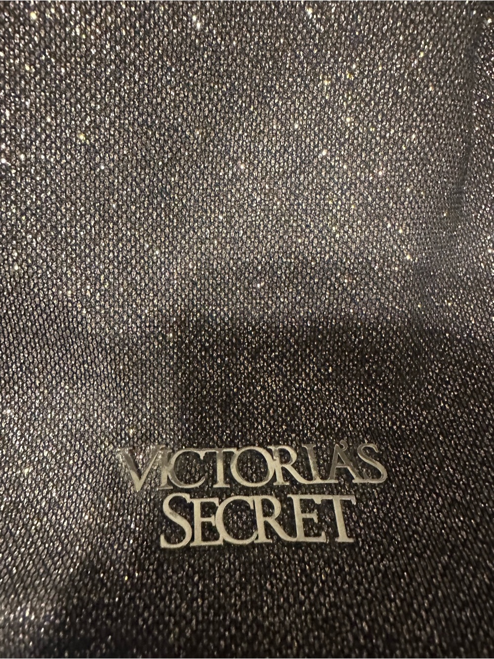 Victoria's Secret Sparkle Drawstring Backpack in Silver - Picture 2 of 5
